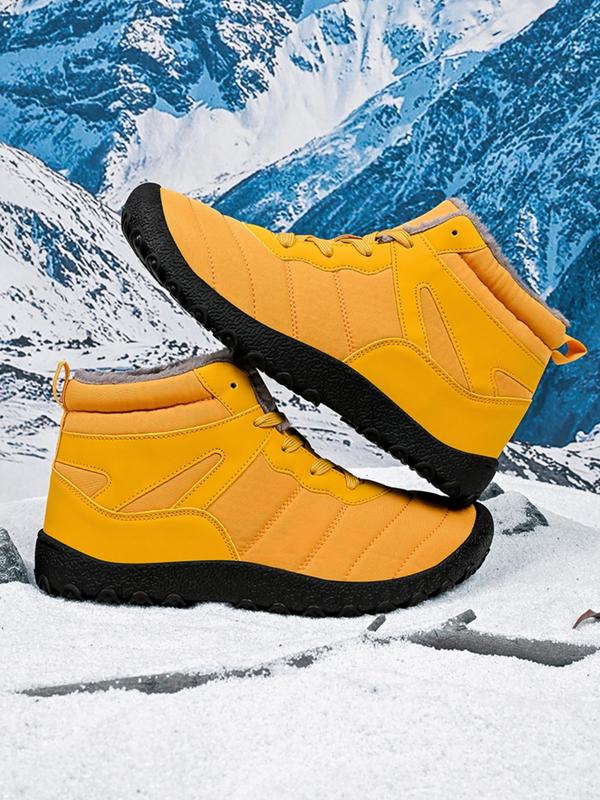 Men's Outdoor Snow Boots, Casual Comfortable Lightweight Ankle Boots for Fall & Winter, Fashionable Sports Outdoor Boots for Men