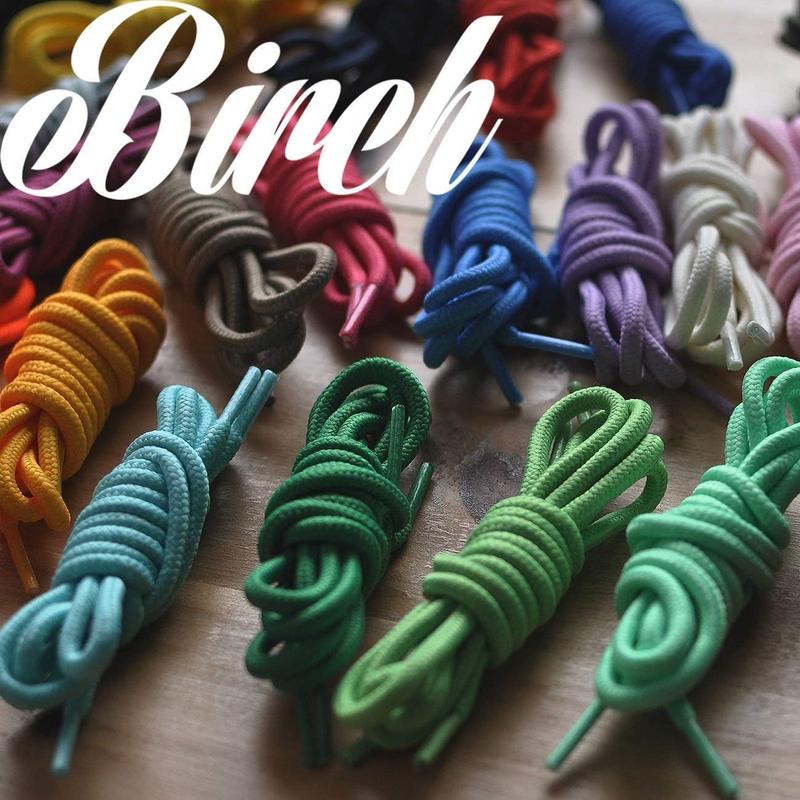 Birch Round Shoelaces for Sneakers, Shoelaces for Sneakers, Athletic Shoelaces