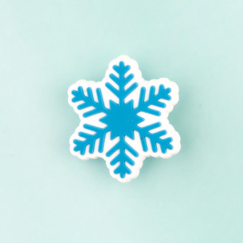 Snowflake Shoe Charms Snow 12PCS PVC Clog Pins Accessories Party Favors Birthday Gifts Holidays Decoration for Boys Women Girls