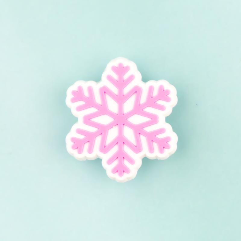 Snowflake Shoe Charms Snow 12PCS PVC Clog Pins Accessories Party Favors Birthday Gifts Holidays Decoration for Boys Women Girls