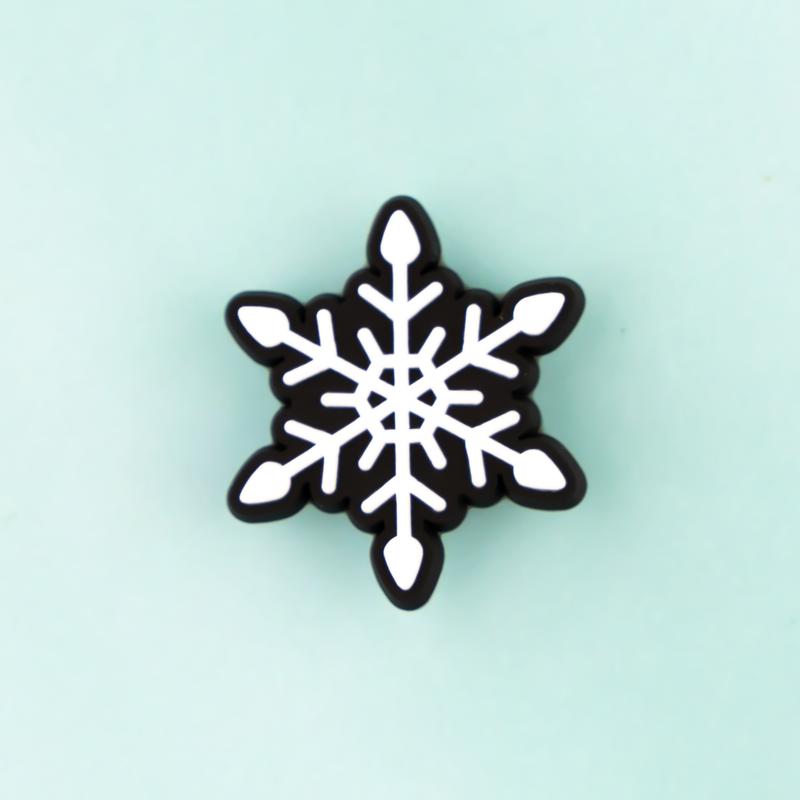 Snowflake Shoe Charms Snow 12PCS PVC Clog Pins Accessories Party Favors Birthday Gifts Holidays Decoration for Boys Women Girls