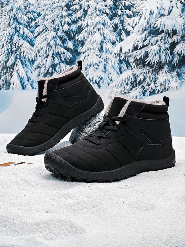 Men's Outdoor Snow Boots, Casual Comfortable Lightweight Ankle Boots for Fall & Winter, Fashionable Sports Outdoor Boots for Men