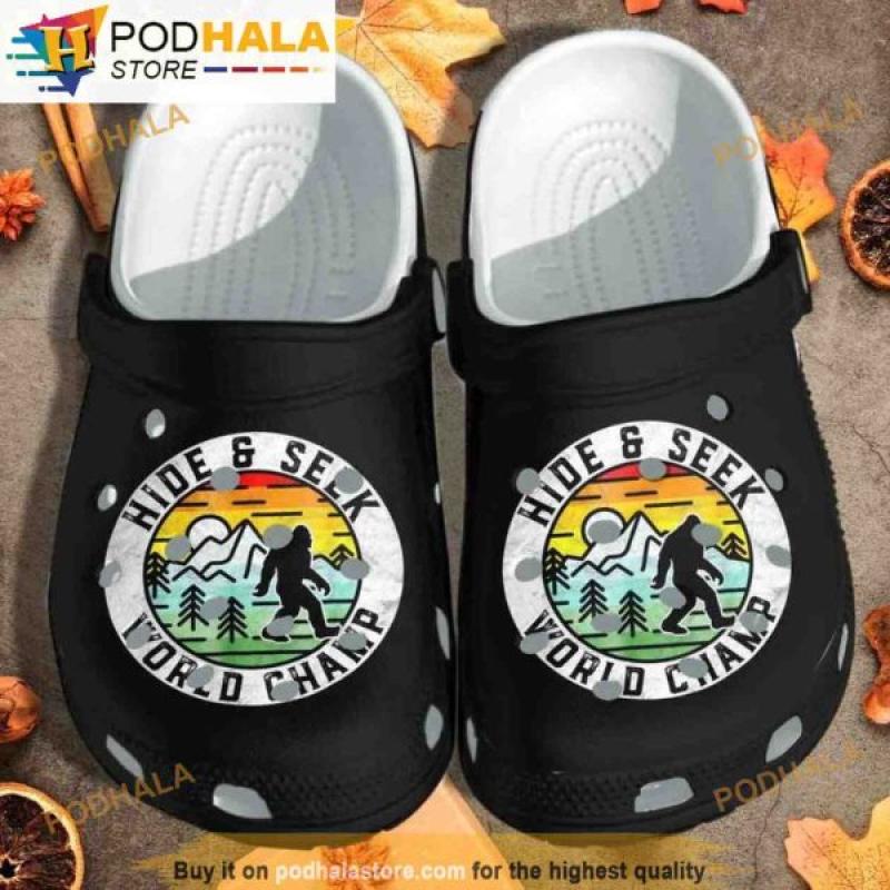 Hide & Seek World Champ Bigfoot 3D Funny Clog