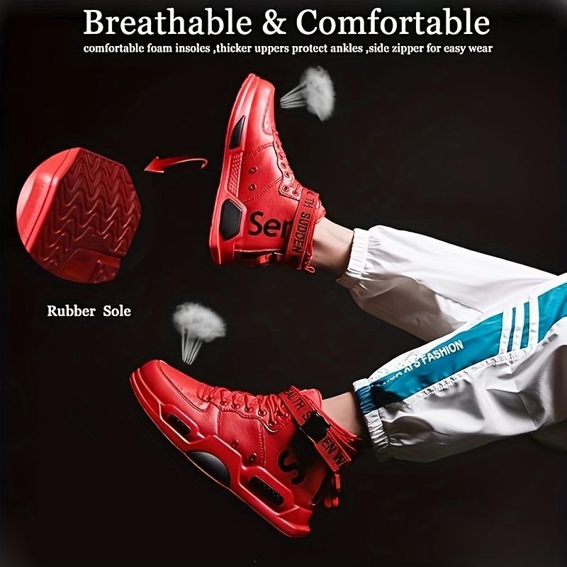 Men's High-Top Sneaker Fashion Sneaker Men's Walking Jogging Exercise Fitness Outdoor Shoes