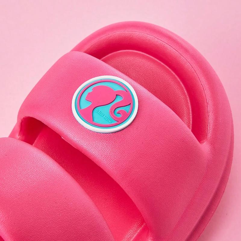 Barbie Summer Sandals Slippers For Women US Size 8-8.5 Non-slip Slippers Comfort EVA Material Open Toe Thick Beach Footwear Girl For Indoor and Outdoor Use Daily Used