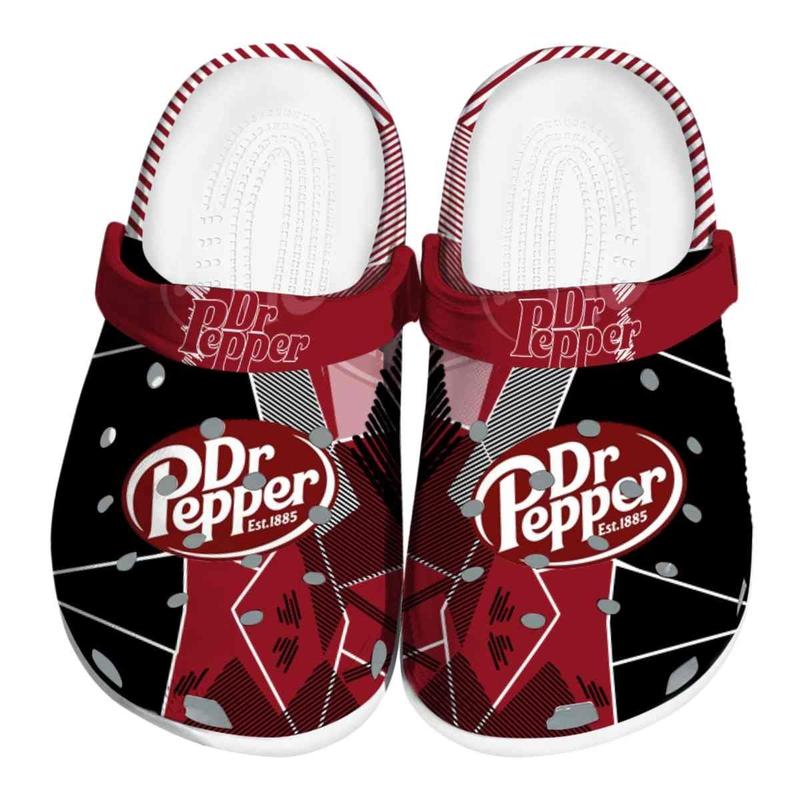 [C90] Unisex Red and Black Pepper Clogs Camping For Beer Lover  Funny Slippers for Men and Women