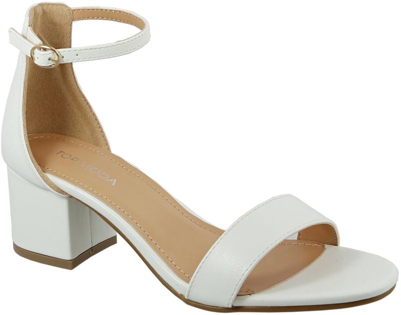 DARCIE-1 WOMEN'S HEEL ANKLE STRAP OPEN TOE