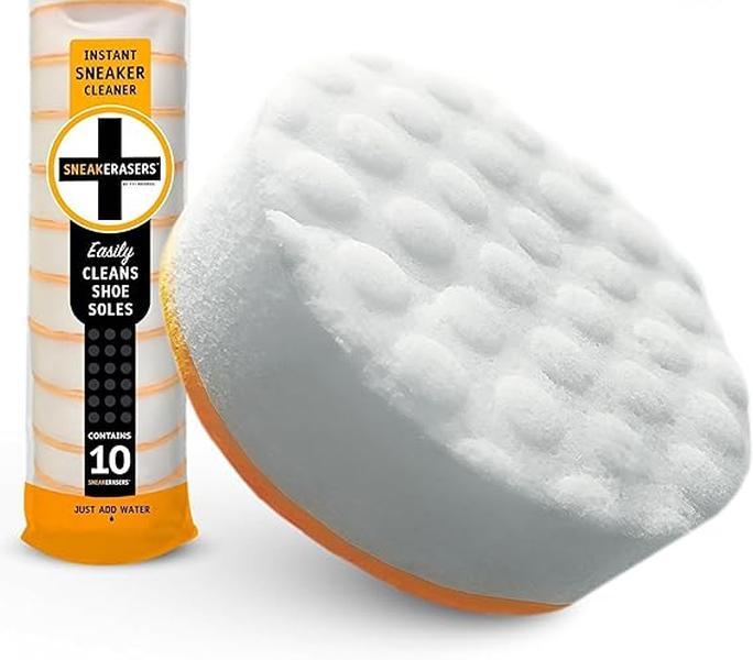 Instant Sole and Sneaker Cleaner, Premium, Disposable, Dual-Sided Sponge for Cleaning & Whitening Shoe Soles (1 Pack)