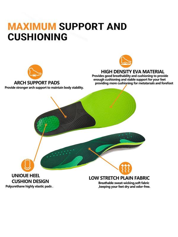 Simple Shoe Insoles, Breathable Comfortable Shoe Insert, Anti-slip Shoe Insoles for Men & Women