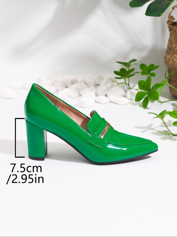 Women's Fashionable Solid Color Pointed Toe High Heel Shoes, Elegant Slip on Shoes for Party, Daily Clothing Decor for Women & Girls