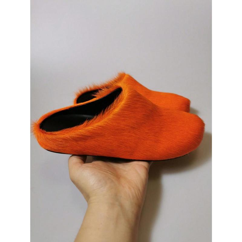 New Fluffy Slip-On Slippers, Autumn Winter Thick Bottom Casual Indoor&Outdoor Home Wear