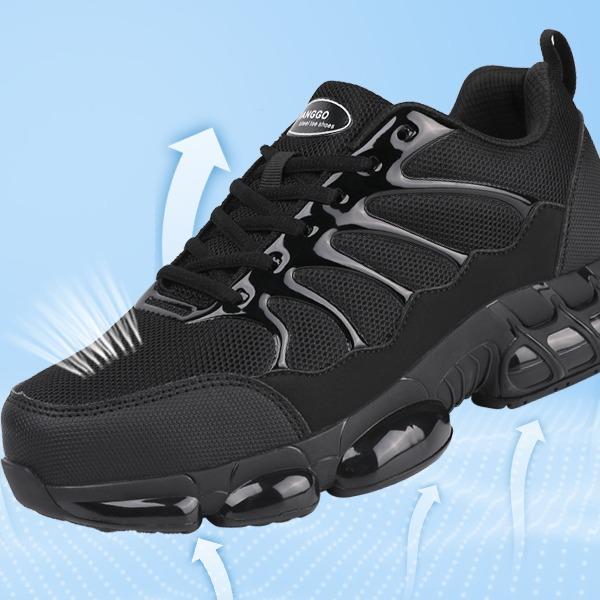 Hot-selling labor protection shoes for men and women in all seasons, anti-puncture and anti-smashing lightweight safety shoes, steel toe cap work shoes