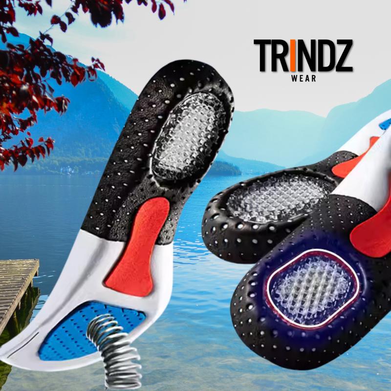 Gel-Soft Comfortable Shoe Insoles, Extra Silicone Shock Absorption For Men and Women Footwear!