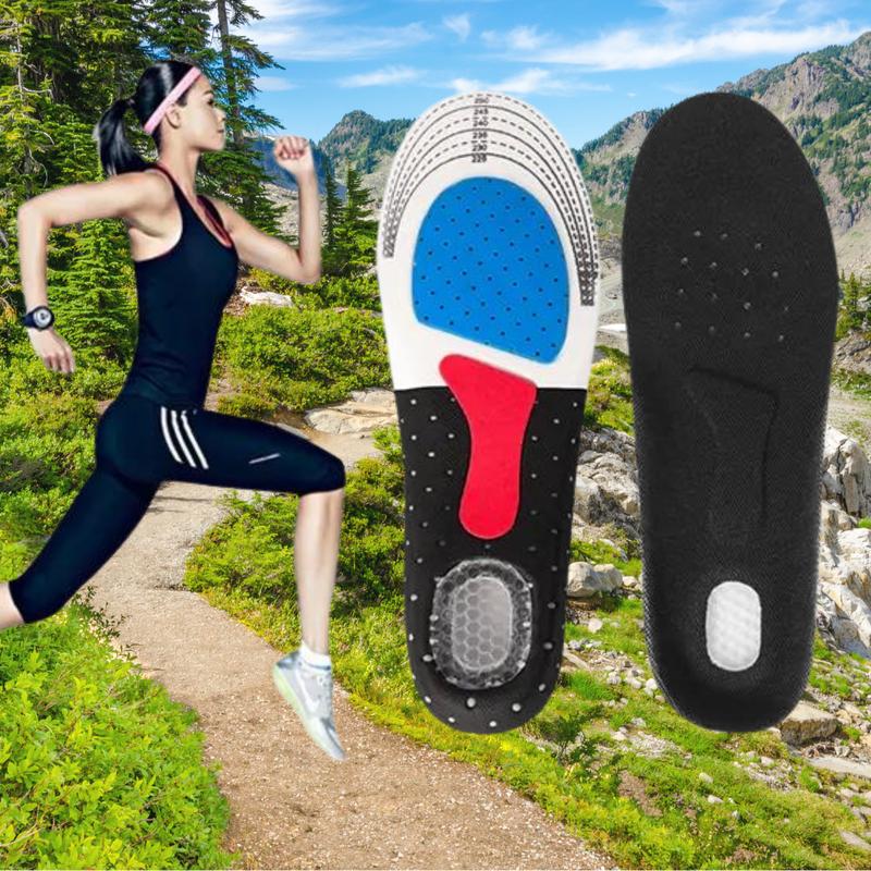 Gel-Soft Comfortable Shoe Insoles, Extra Silicone Shock Absorption For Men and Women Footwear!