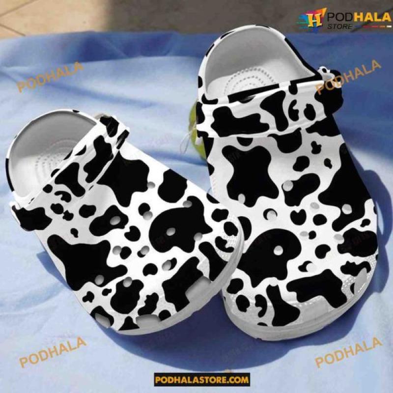 Aesthetic Cow Print Classic Clogs Shoes