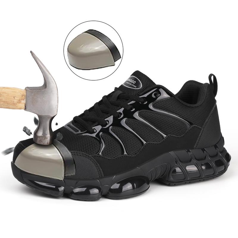 Hot-selling labor protection shoes for men and women in all seasons, anti-puncture and anti-smashing lightweight safety shoes, steel toe cap work shoes