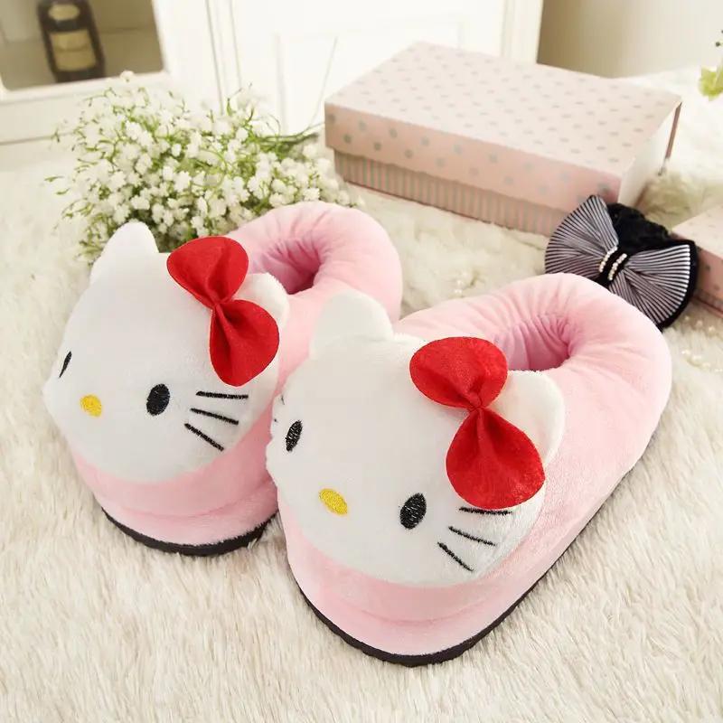 big head cartoon cotton slippers for women  indoor cute warm non-slip Korean style student cotton shoes gift