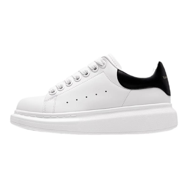 McQueen white shoes platform spring and autumn new heightening dad shoes Internet celebrity trends ins trendy casual sports shoes heightening shoes board shoes