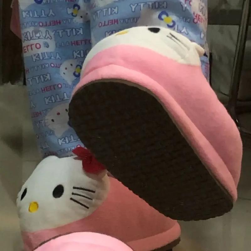 big head cartoon cotton slippers for women  indoor cute warm non-slip Korean style student cotton shoes gift