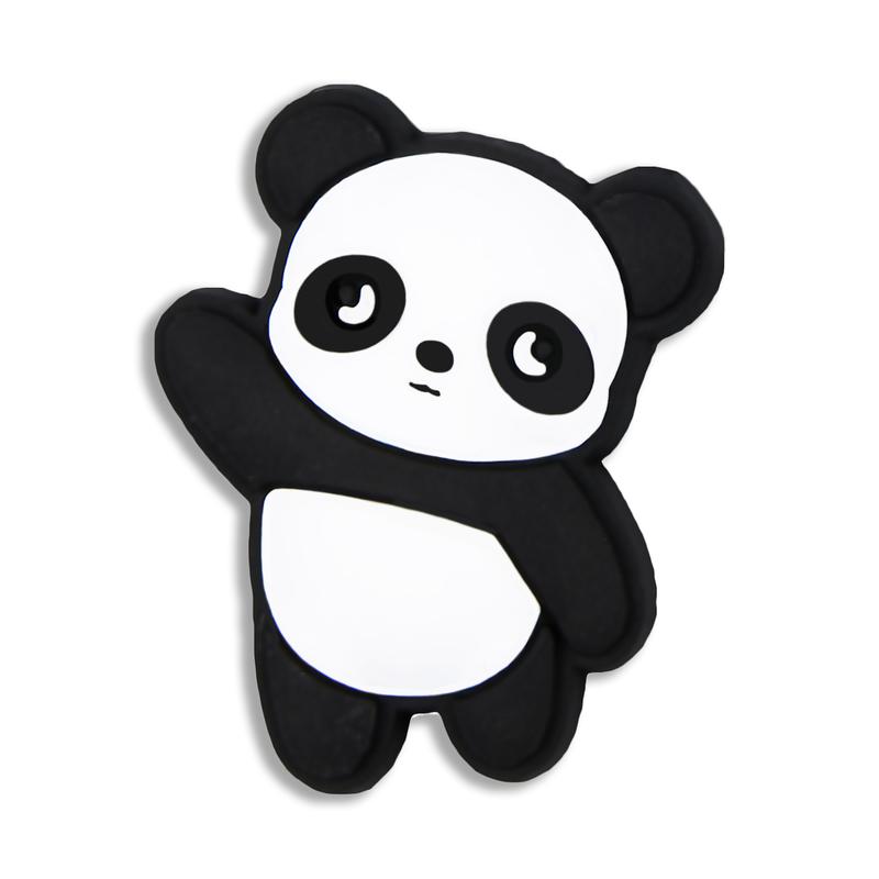 Panda Croc Charms 6PCS PVC Clog Pins Accessories Party Favors Birthday Gifts Holidays Decoration for Boys Women Girls