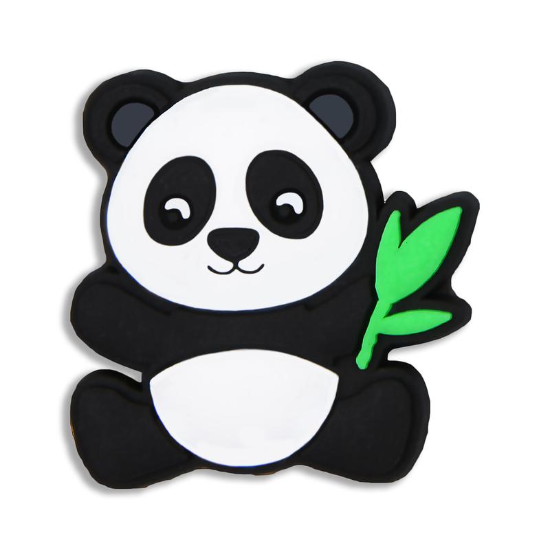 Panda Croc Charms 6PCS PVC Clog Pins Accessories Party Favors Birthday Gifts Holidays Decoration for Boys Women Girls