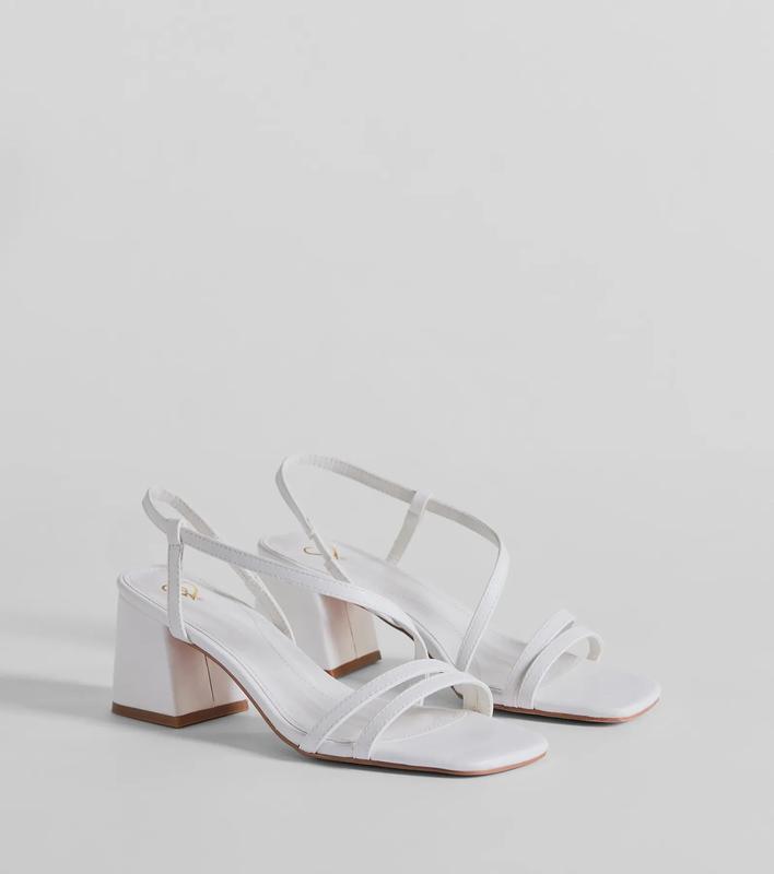 Step Into Chic Sling Back Block Heels