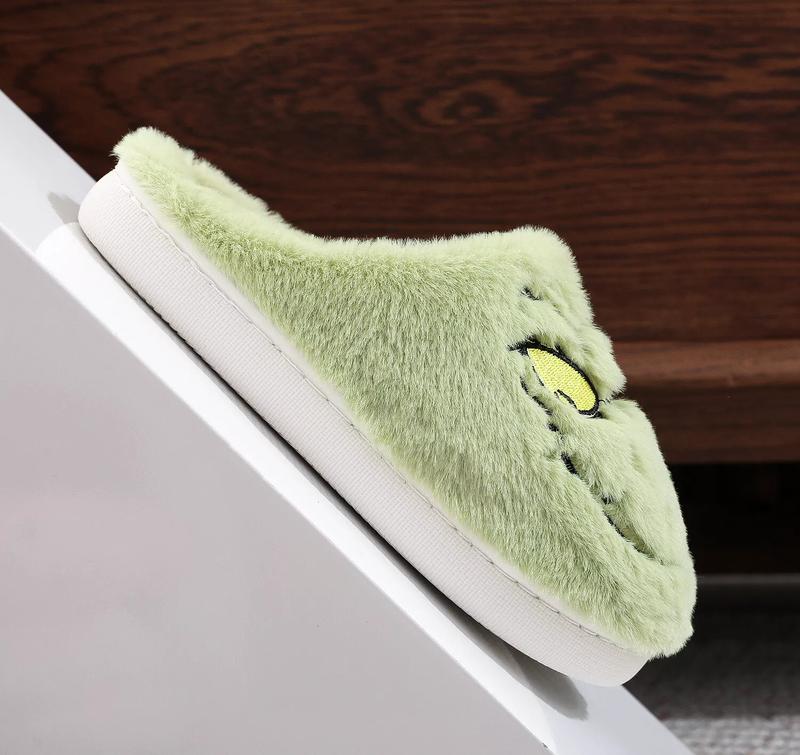 Christmas indoor soft home slippers men and women warm cotton bedroom slippers comfortable autumn and winter home slippers comfortable