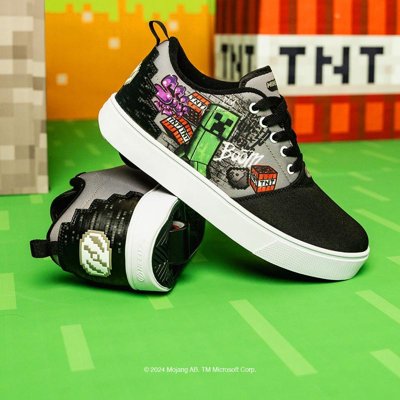 NEW Minecraft Heelys Shoes with Wheels.  The perfect gift for Minecraft Gamers