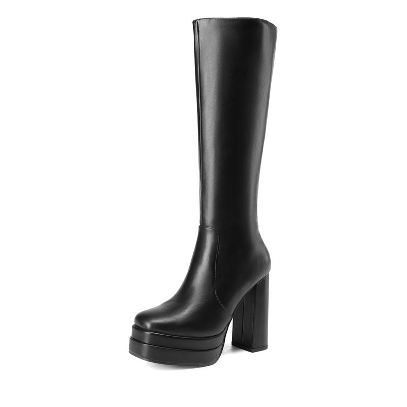 Dream Pairs Women's Platform Chunky Knee High Boots