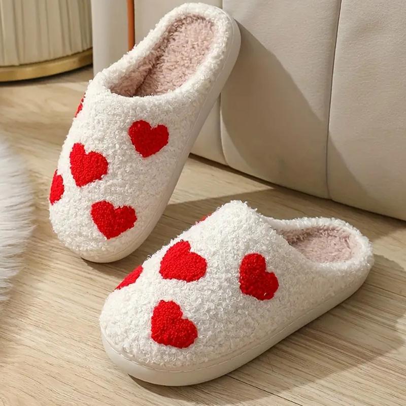 Women's Fuzzy Plush Slippers, Cozy Indoor Home Slippers, Lightweight Women's Bedroom Slippers, Couple Slippers