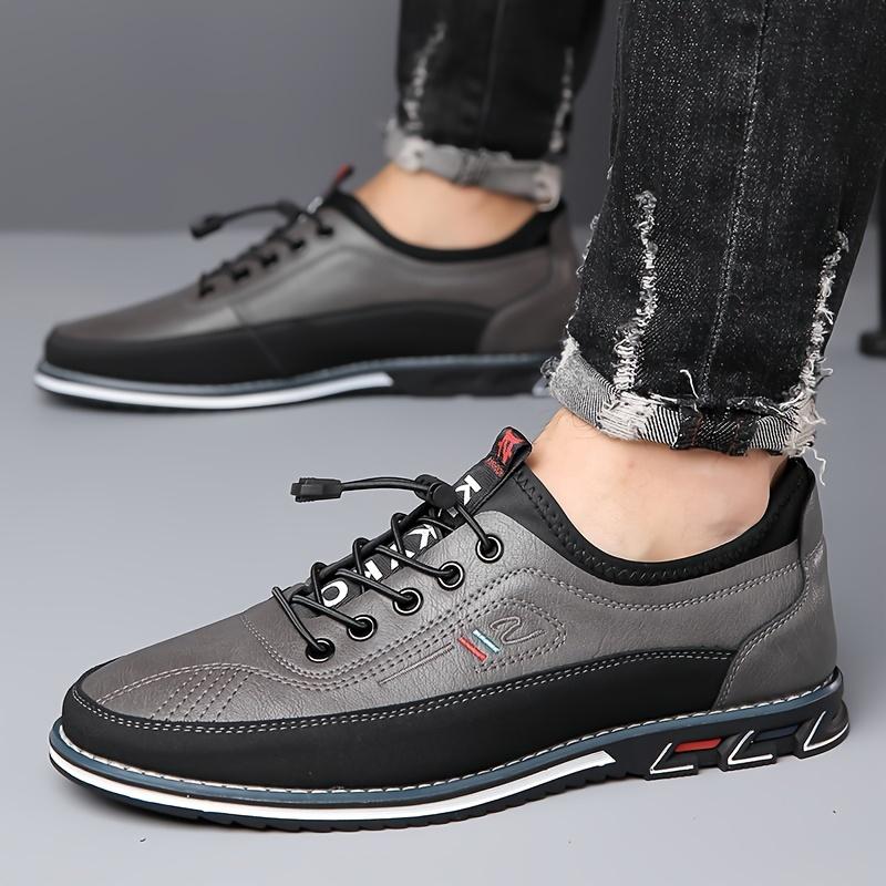 PLUS SIZE Men's Trendy Non Slip Casual Shoes With Adjustable Buckle, Comfy Casual Soft Sole Shoes For Men's Outdoor Activities