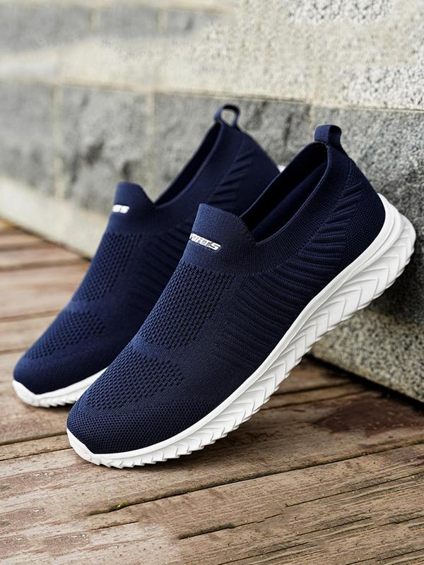 Men's Contrast Mesh Design Slip on Sneakers, Casual Comfortable Breathable Sports Running Shoes, Fashionable Sneakers for Daily Wear