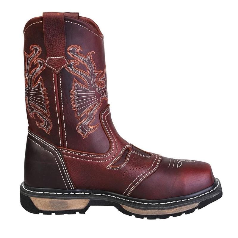 Cebu Rodeo 10” Square Toe Oil And Slip Resistant Steel Toe Cowboy Work Boot