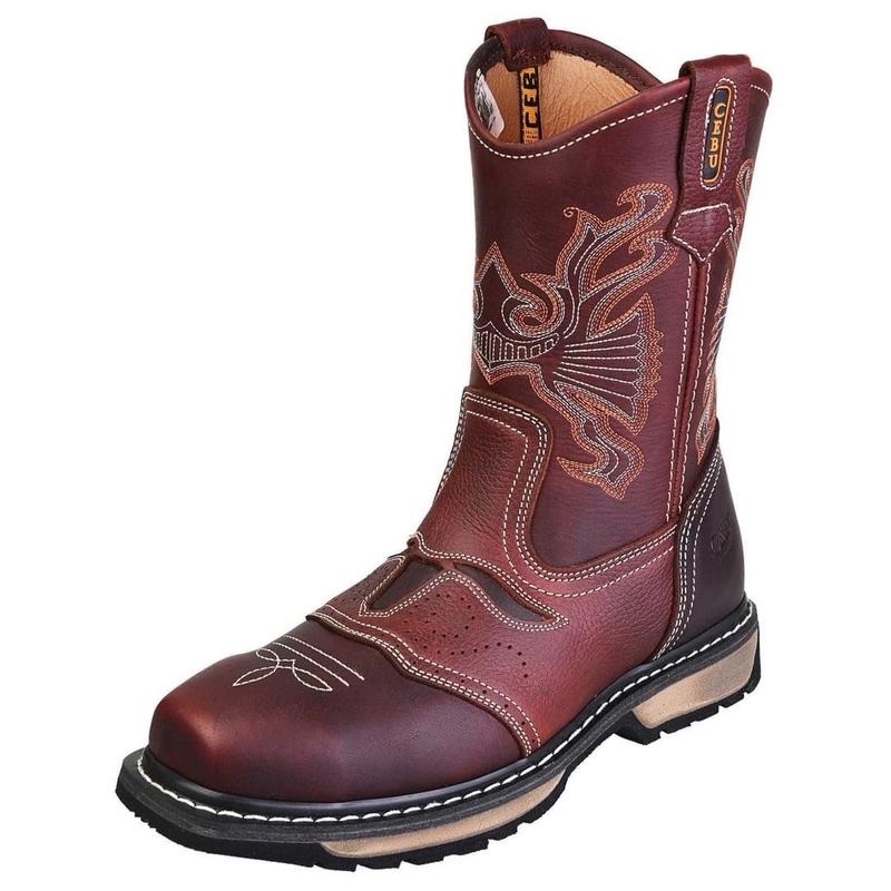 Cebu Rodeo 10” Square Toe Oil And Slip Resistant Steel Toe Cowboy Work Boot