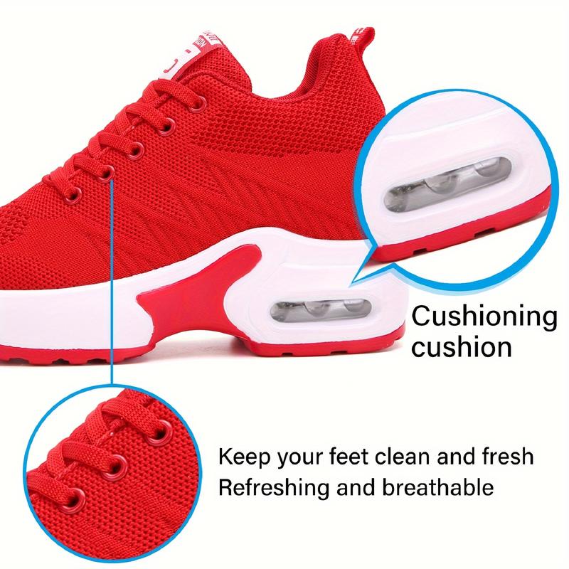 Womens Air Cushion Sport Sneakers - Lightweight & Breathable with Elevator Sole - Fashionable Outdoor Walking Trainers for All-Day Comfort and Support chunky  trainers