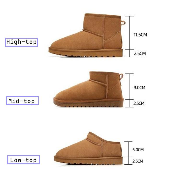 SNOWIND Winter Warm Flat Padded Ankle Boots Snow Boots Classic Unisex Comfort Footwear For Women Men Boots