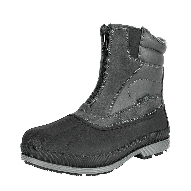 NORTIV 8 Men's Waterproof Non-Slip Snow Boots - Ideal for Winter Walking