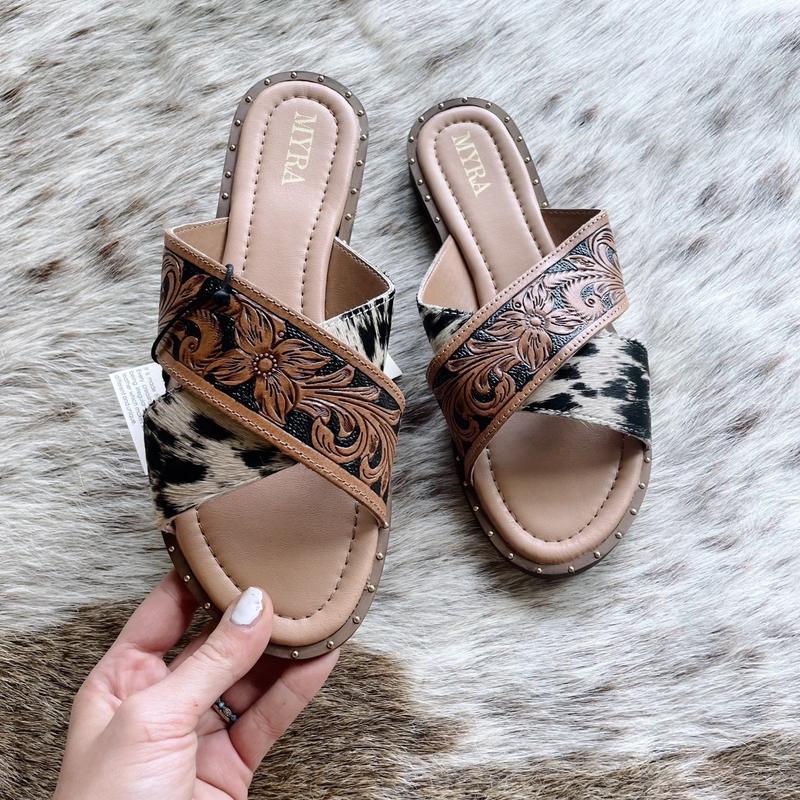 Hand tooled Sandals