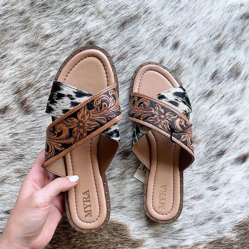 Hand tooled Sandals