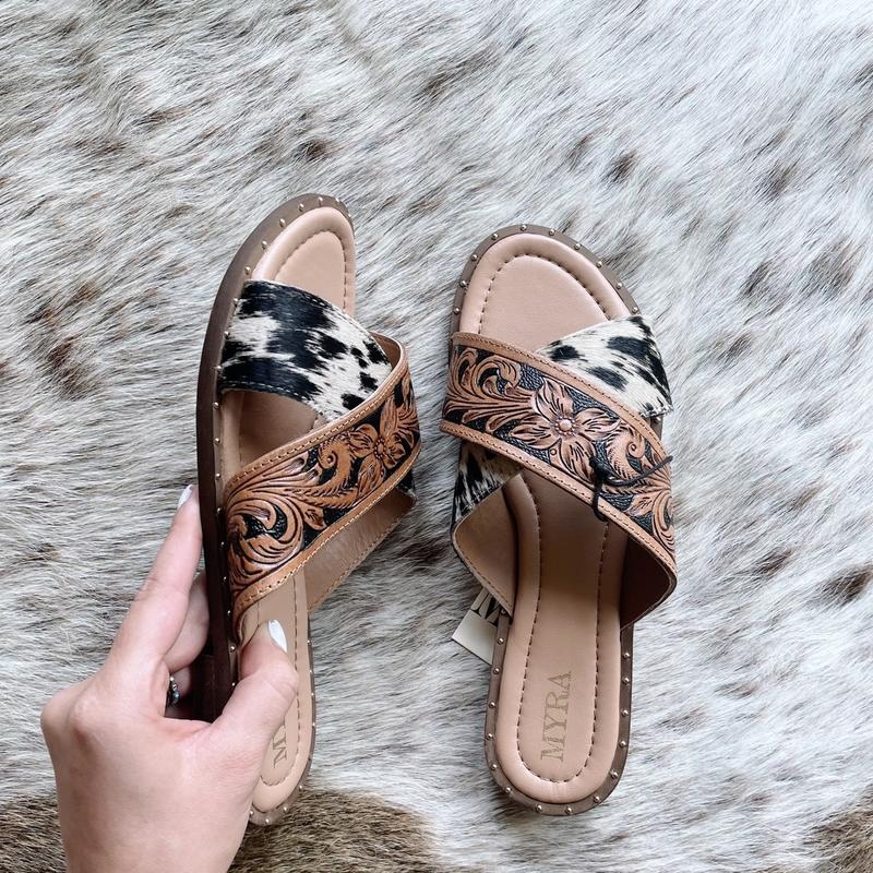 Hand tooled Sandals