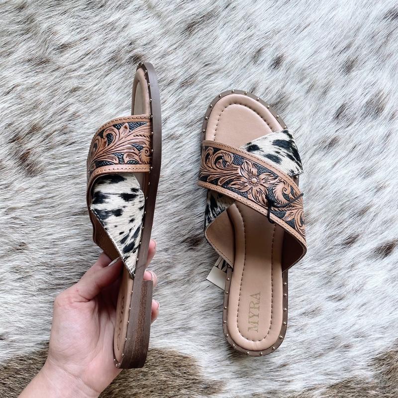 Hand tooled Sandals