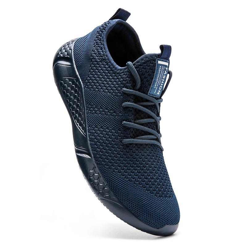 Mens Running Shoes Slip-on Walking Tennis Sneakers Lightweight Breathable Casual Soft Sole Mesh  Sports Shoes