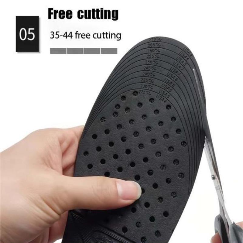 Invisible Height Increasing Insole, 1 Pair Breathable Comfortable Sports Insole, Detachable Height Increasing Insole Christmas Gifts Footwear Shoe