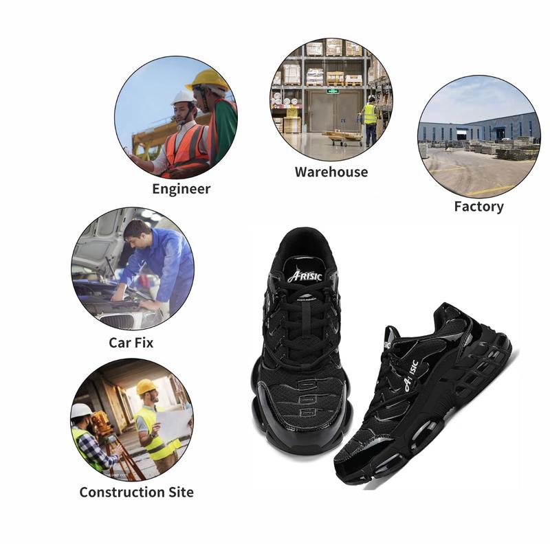 Steel Toe Shoes For Women Indestructible Work Shoes Puncture Proof Comfortable Slip On Sneakers Women Safety Shoes For Industrial