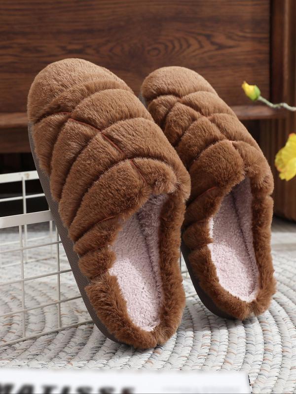 Women's Cute Cartoon Bear & Christmas & Heart Design Plush Slippers, Casual Soft Comfortable Home Slippers, Warm Slippers for Indoor & Outdoor Use for Fall & Winter