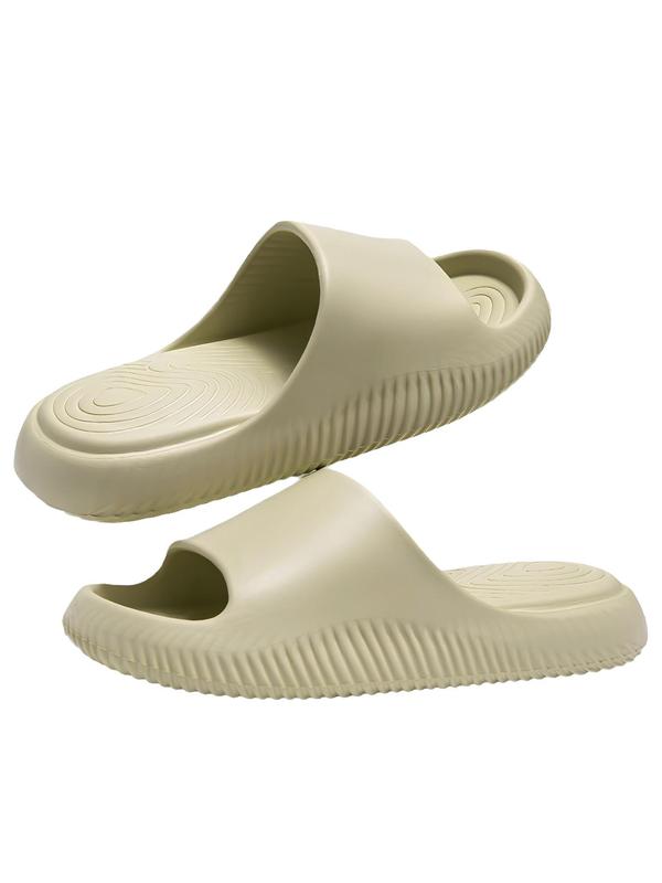 Summer 2024 Unisex Casual Minimalist Plain Color Slide Slippers, Trendy Quick Drying Non-slip Flatform Slides for Women & Men, Comfort Platform House Slide Slippers for Daily Footwear for Boy & Girl