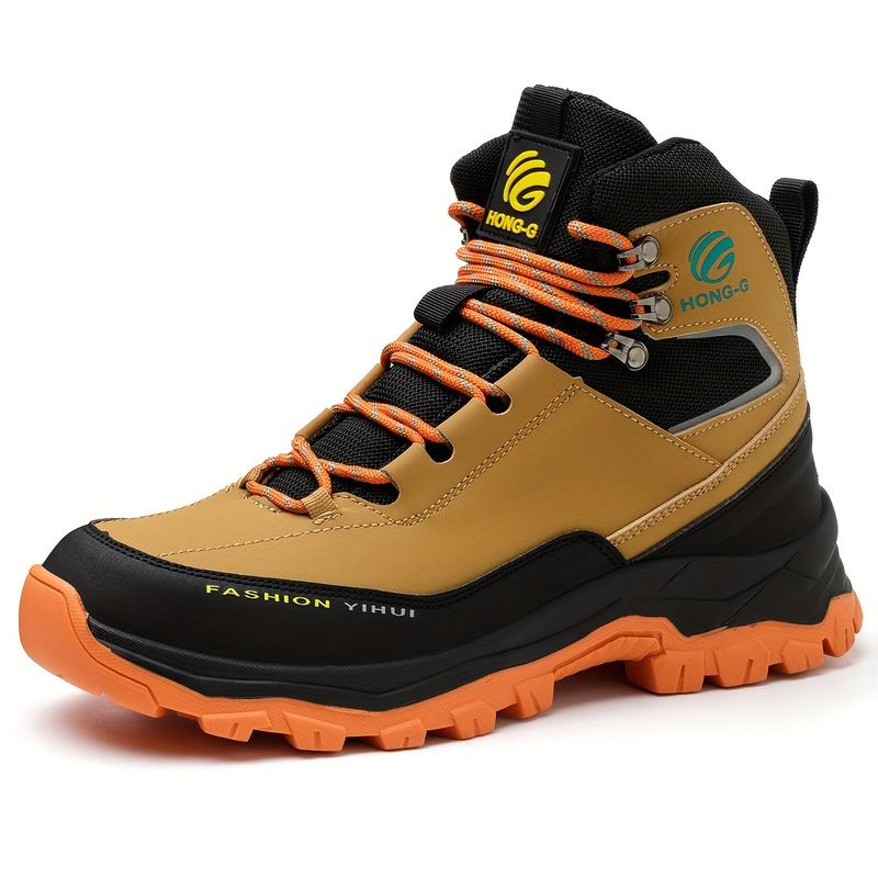 Men's Steel Toe Work Boots, Non-Slip Safety Shoes, Puncture-Proof Wear-Resistant Boots