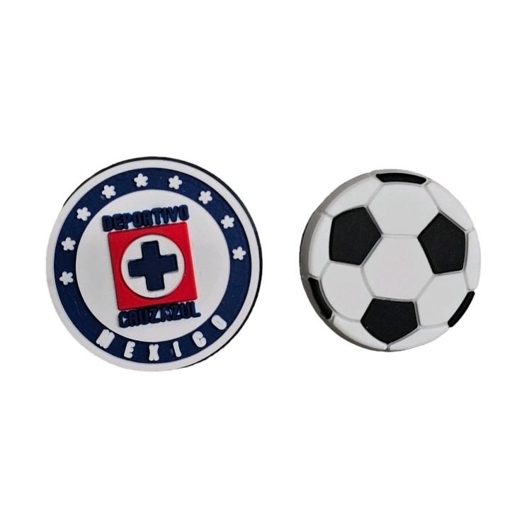 Cruz Azul Shoe Charms 2 ct