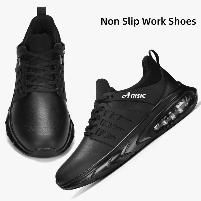 Black Friday Non-slip food service shoes black non-slip work shoes with laces comfort for restaurants, work and safety modern shoes sneakers