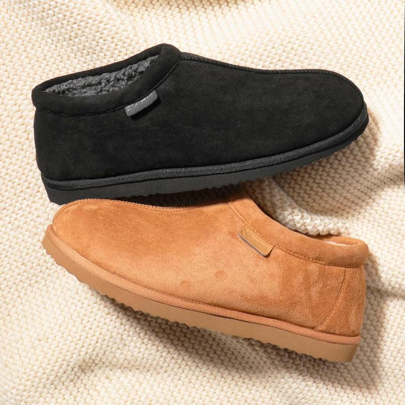 Men's Norman Suede House Shoes Slippers Indoor Outdoor